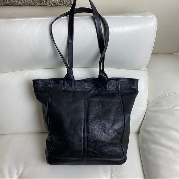 WINN INTERNATIONAL LEATHER TOTE - Picture 2 of 7